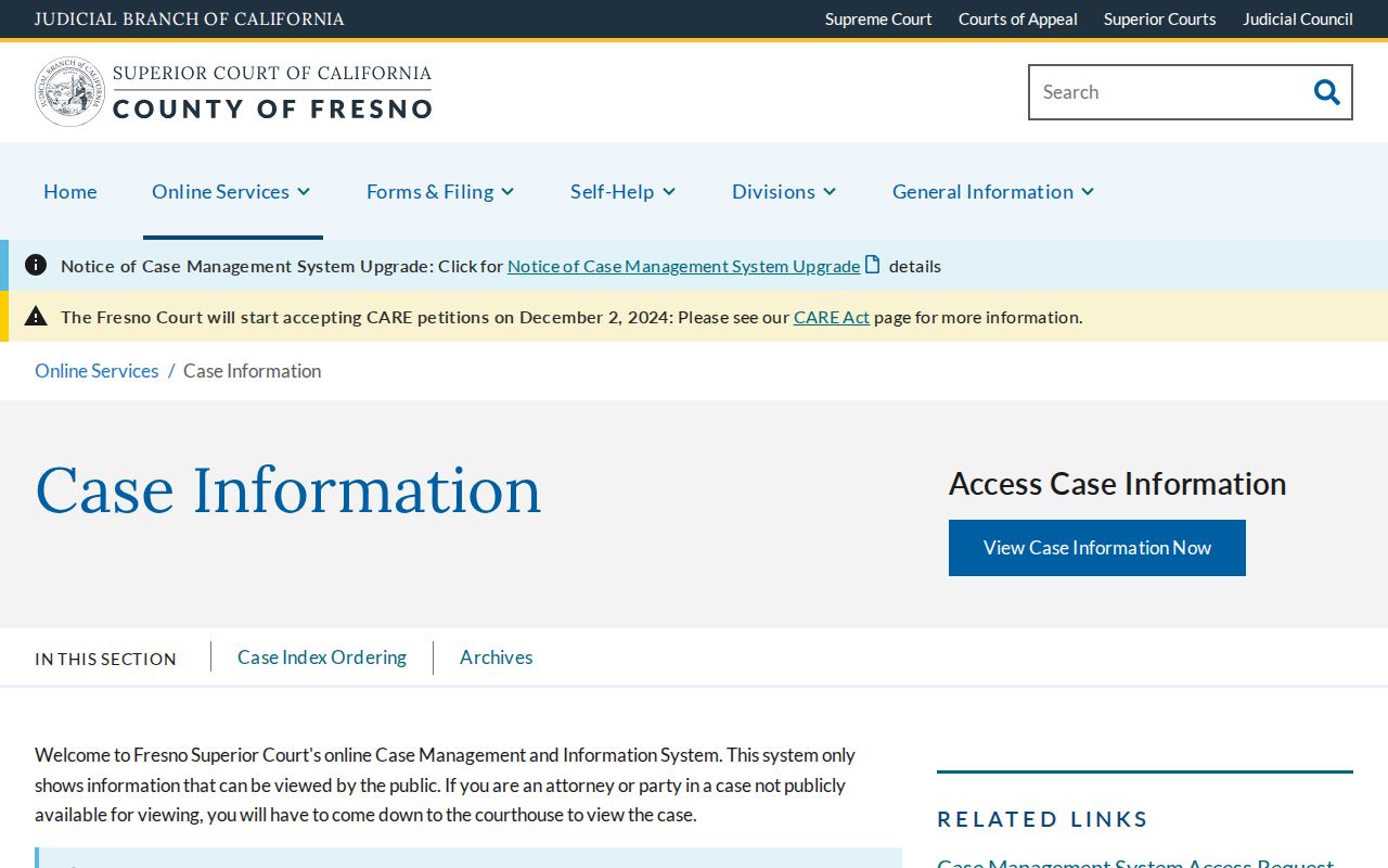 Sanger people search Fresno court case records information